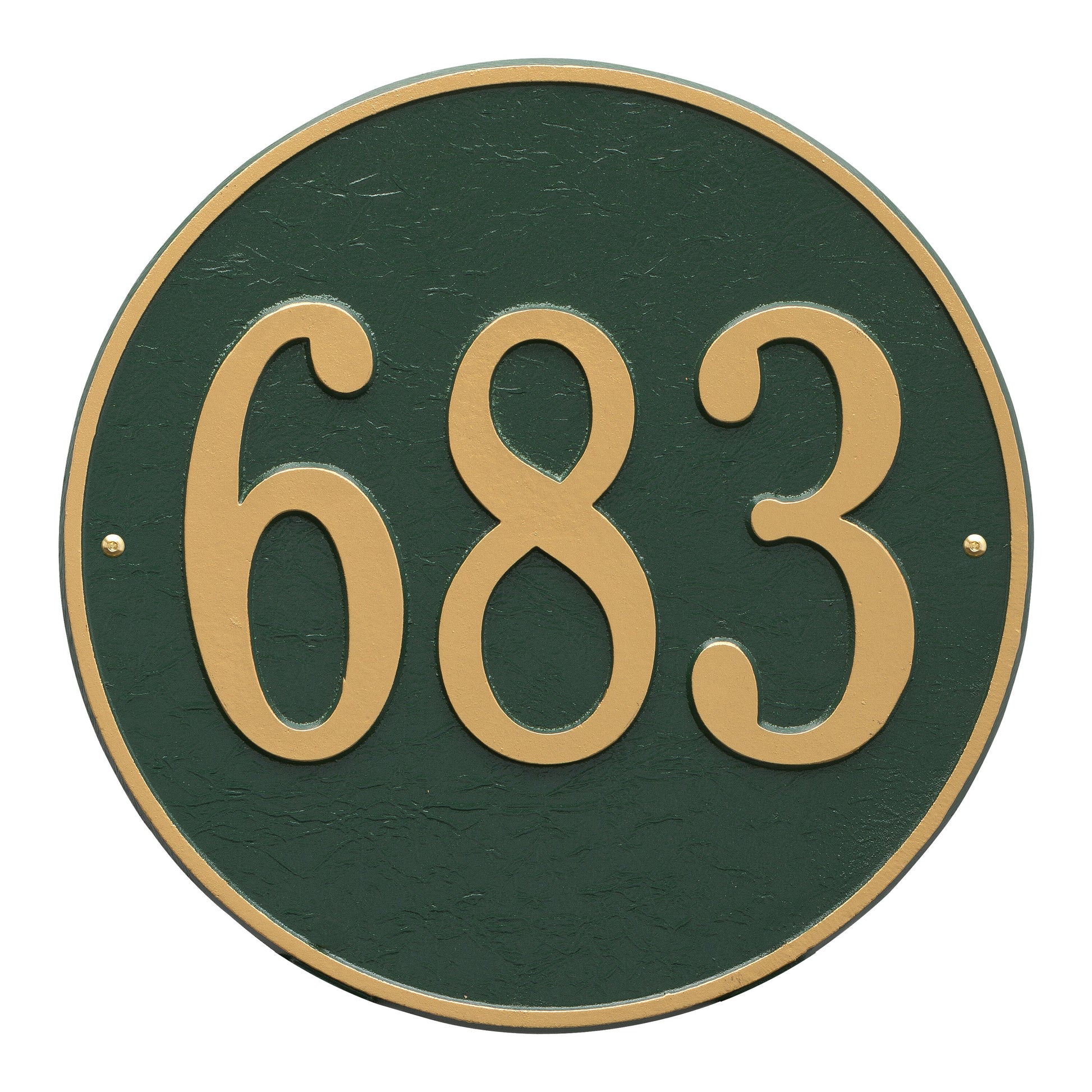 Whitehall Products Round 15 Diameter Wall Plaque One Line Red/gold