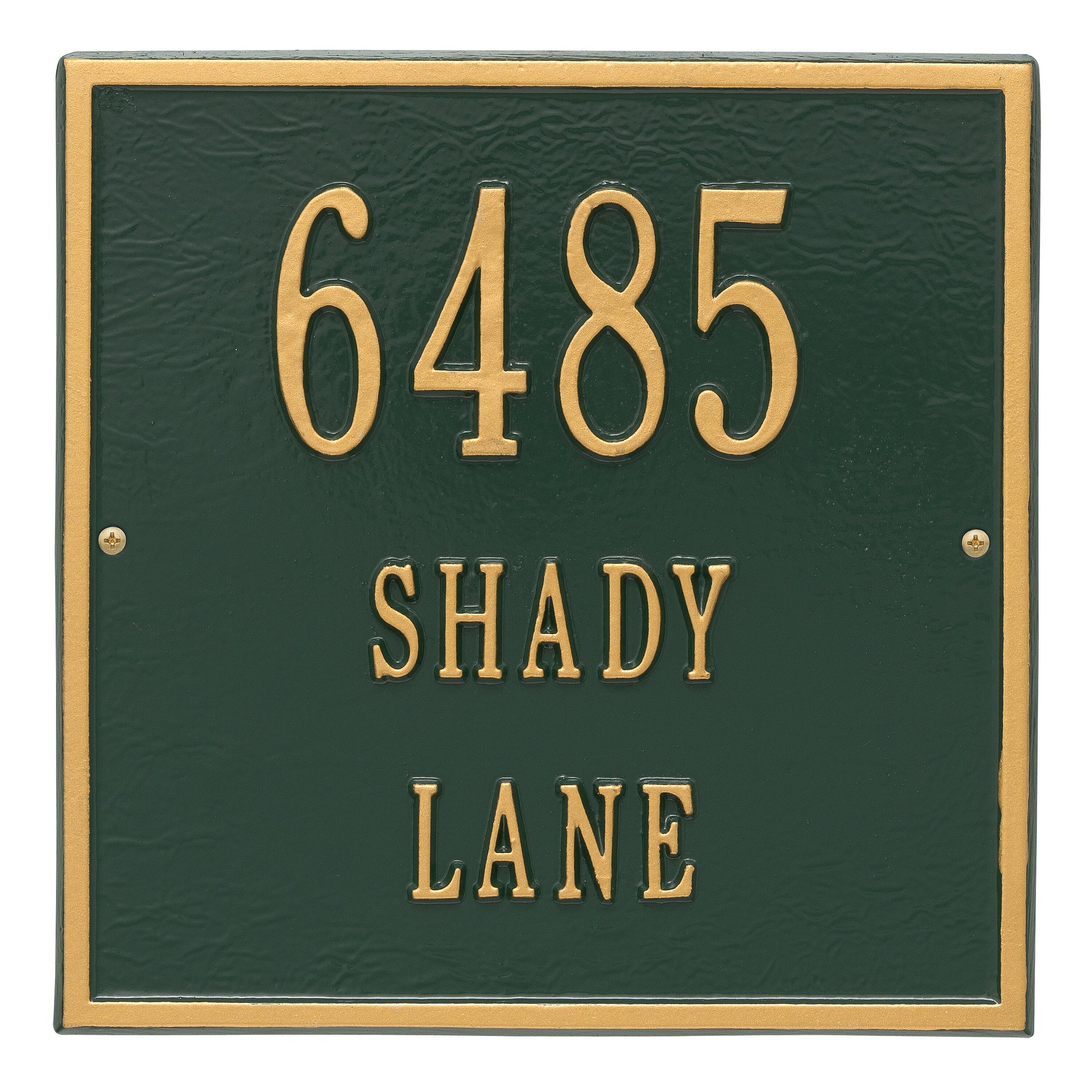 Whitehall Products Personalized Square Standard Wall Plaque Three Line Oil Rubbed Bronze
