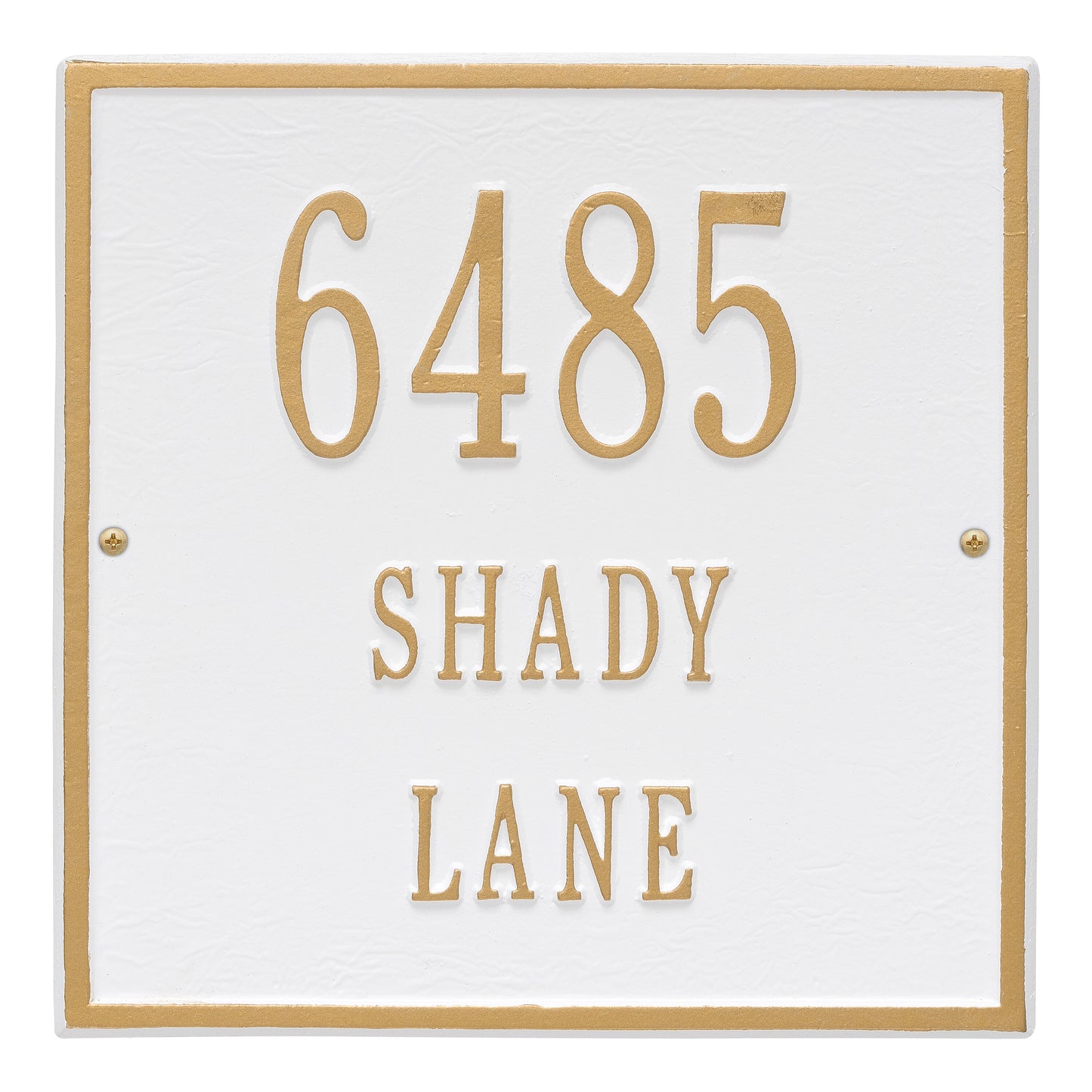 Whitehall Products Personalized Square Standard Wall Plaque Three Line 