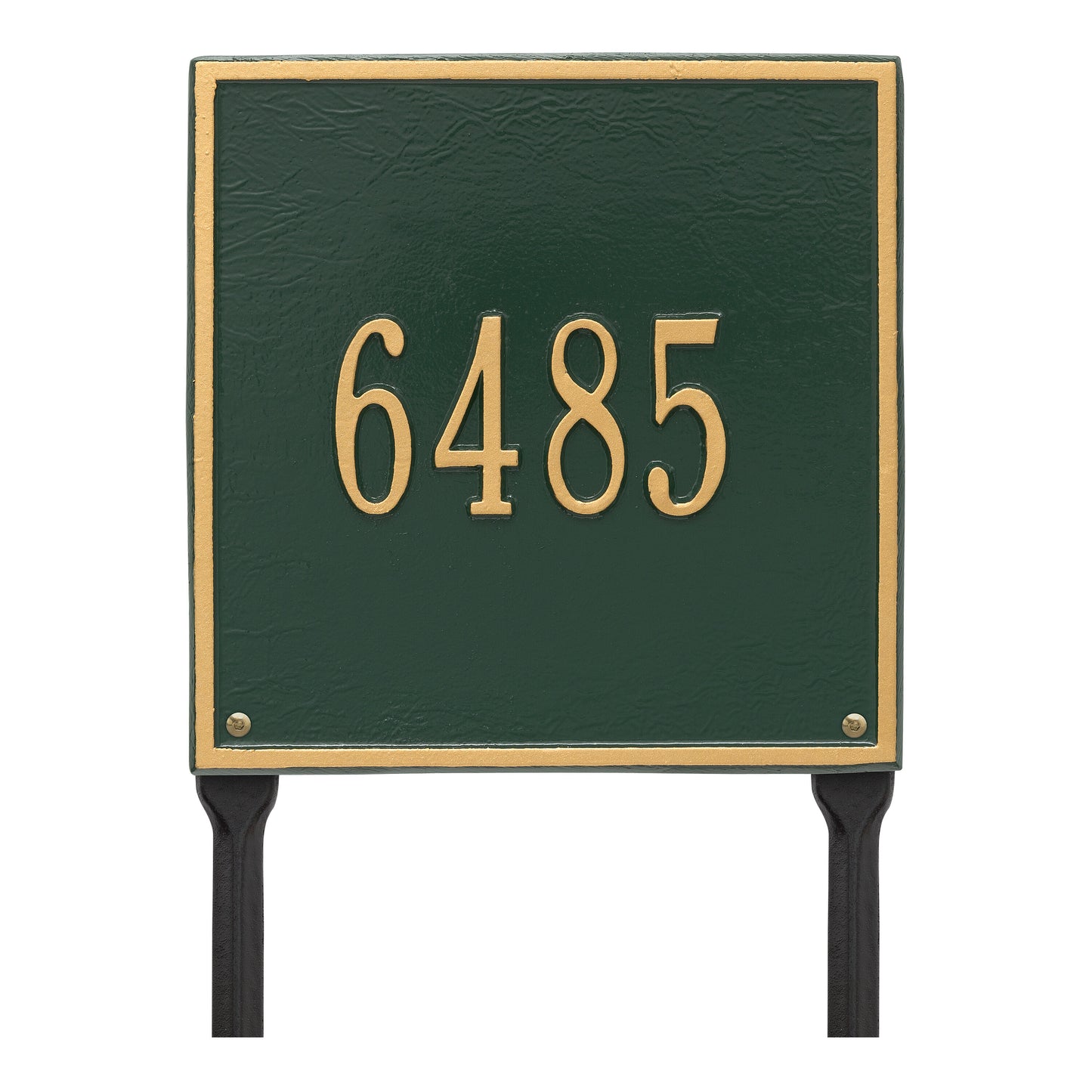 Whitehall Products Personalized Square Standard Lawn Plaque One Line Oil Rubbed Bronze