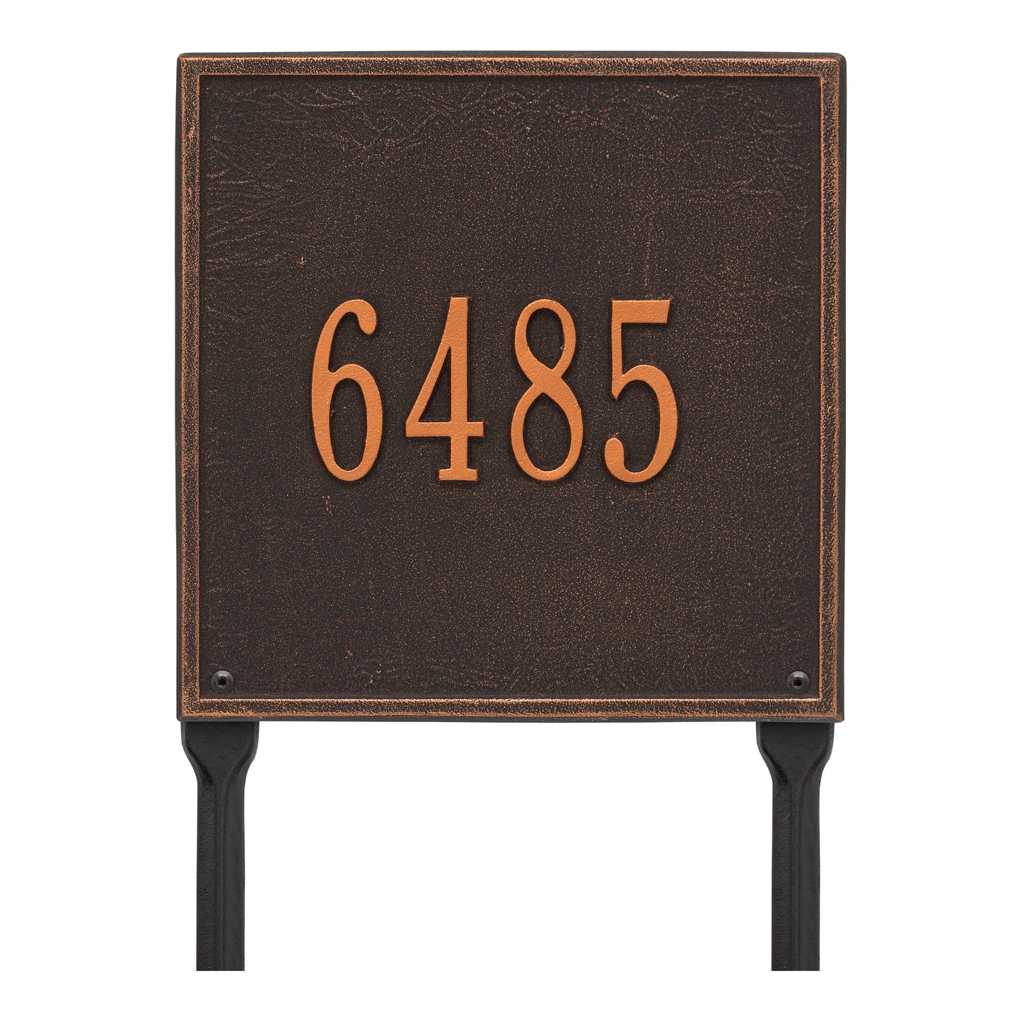 Whitehall Products Personalized Square Standard Lawn Plaque One Line Bronze/gold
