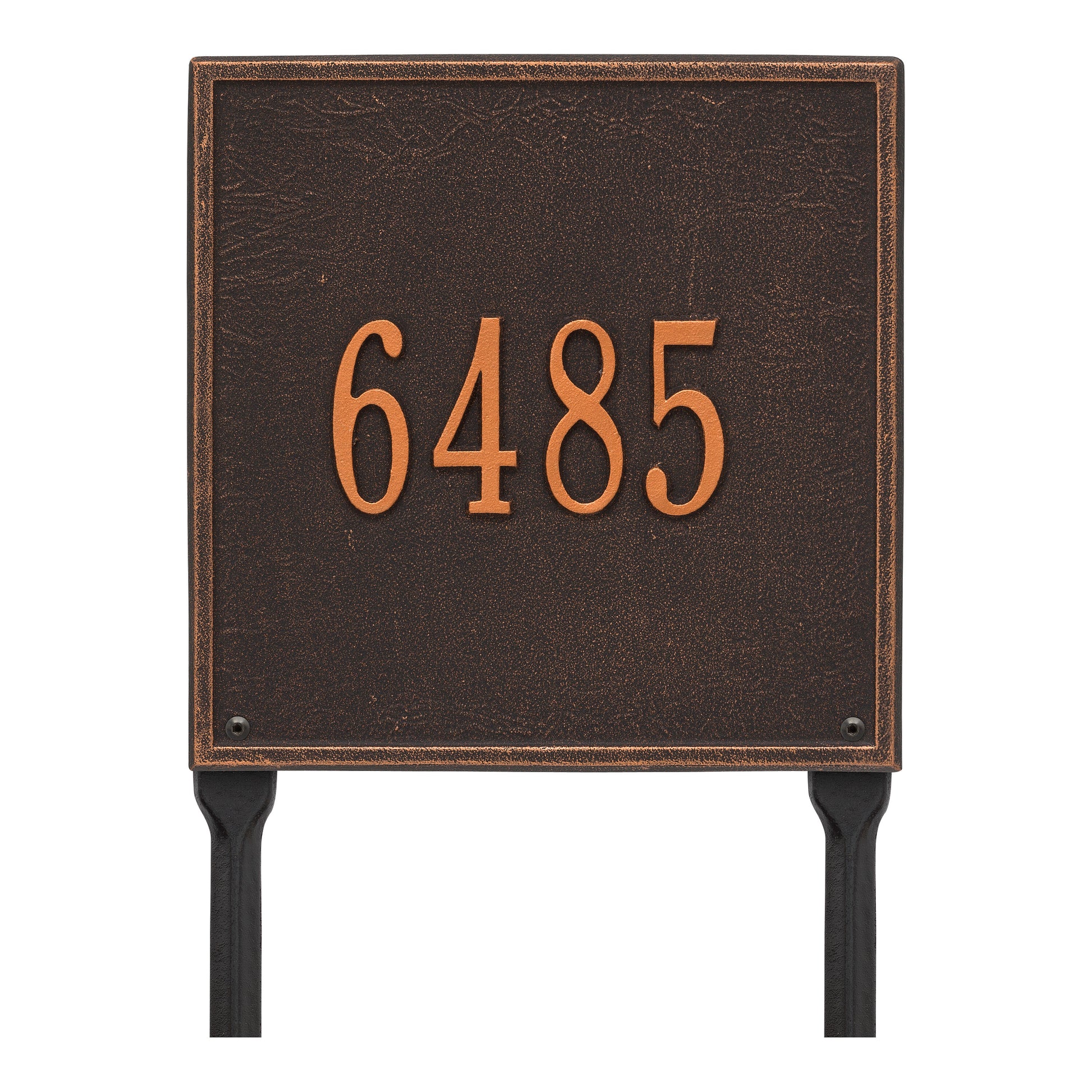 Whitehall Products Personalized Square Standard Lawn Plaque One Line Bronze/gold