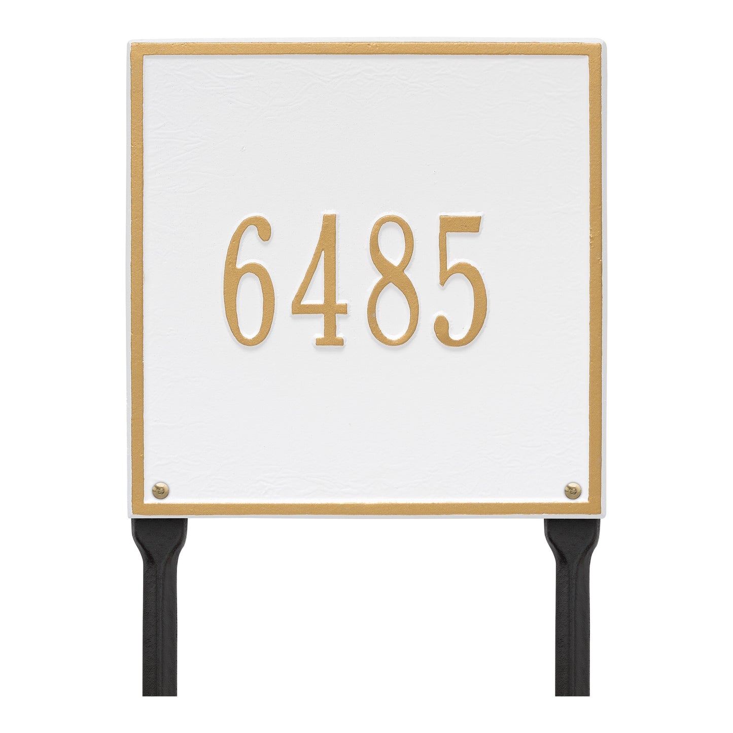 Whitehall Products Personalized Square Standard Lawn Plaque One Line 
