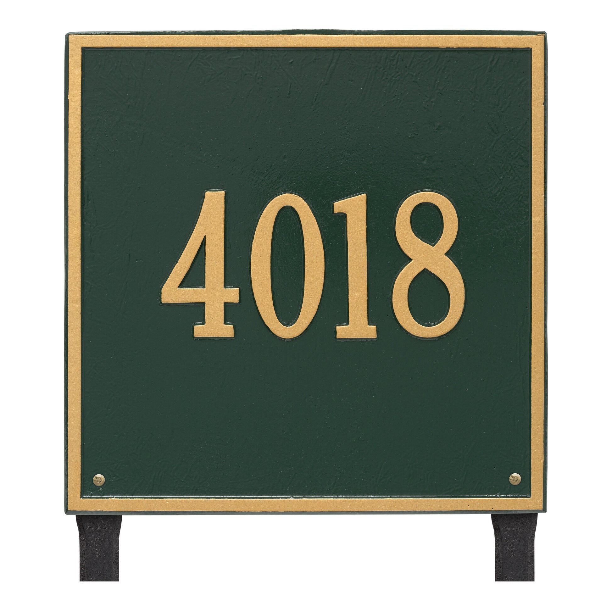 Whitehall Products Personalized Square Estate Lawn Plaque One Line Oil Rubbed Bronze