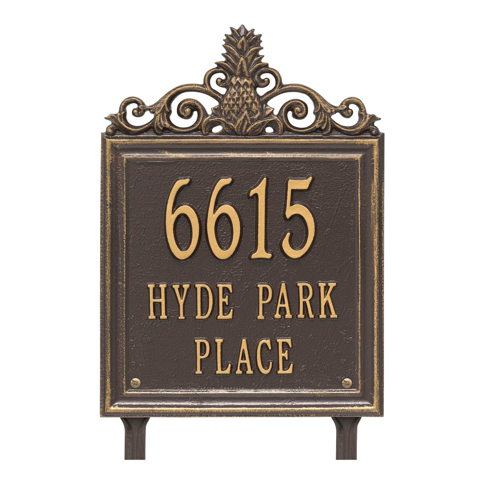 Whitehall Products Personalized Lanai Standard Lawn Plaque Three Line 