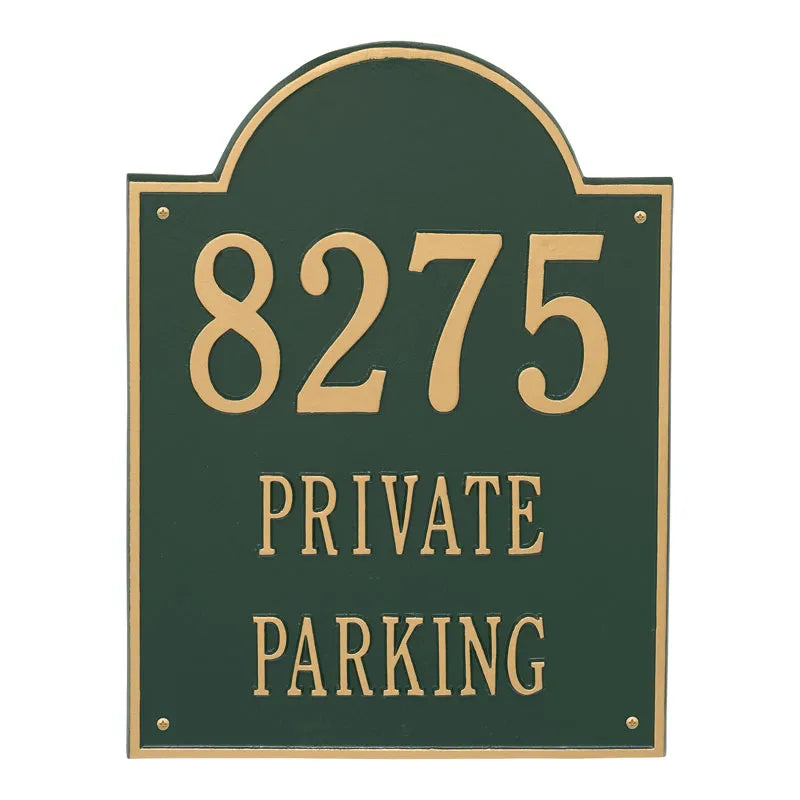 Whitehall Products Extra Large Arch Plaque Three Lines Bronze/gold