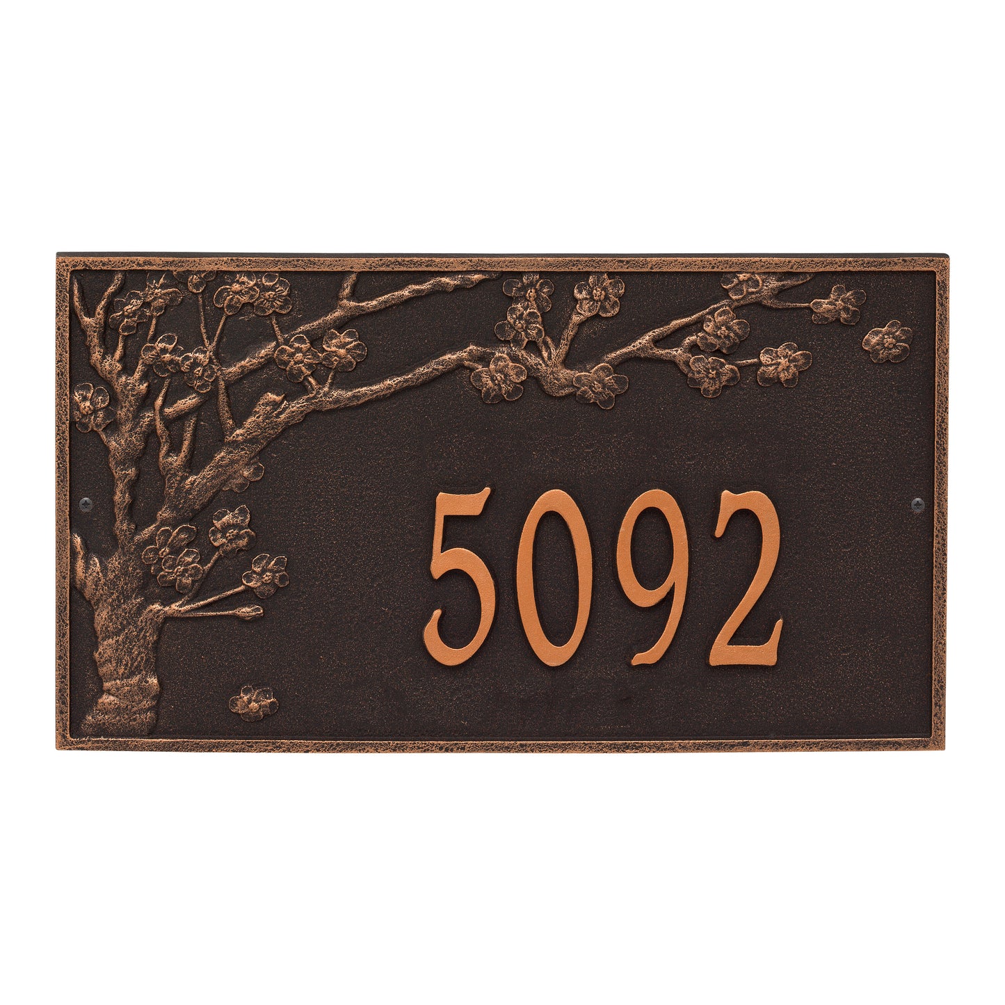 Whitehall Products Personalized Spring Blossom Estate Wall Plaque One Line Bronze/gold