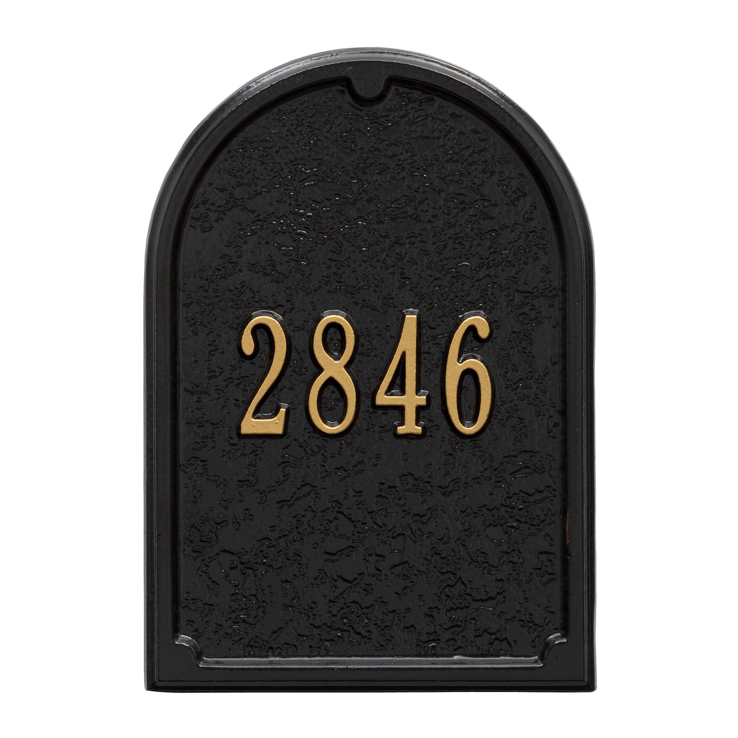 Whitehall Products Personalized Mailbox Door Personalized Door Plaque Black/silver