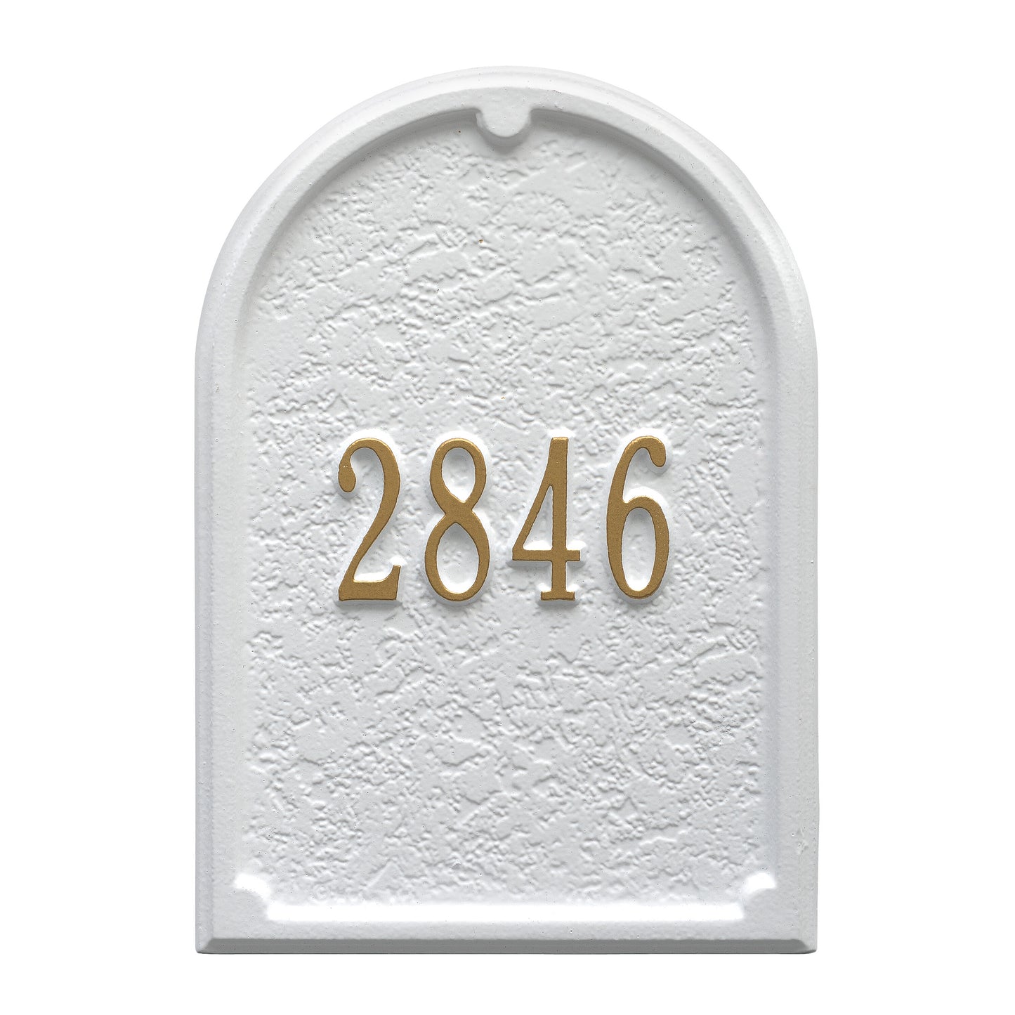 Whitehall Products Personalized Mailbox Door Personalized Door Plaque Black/gold