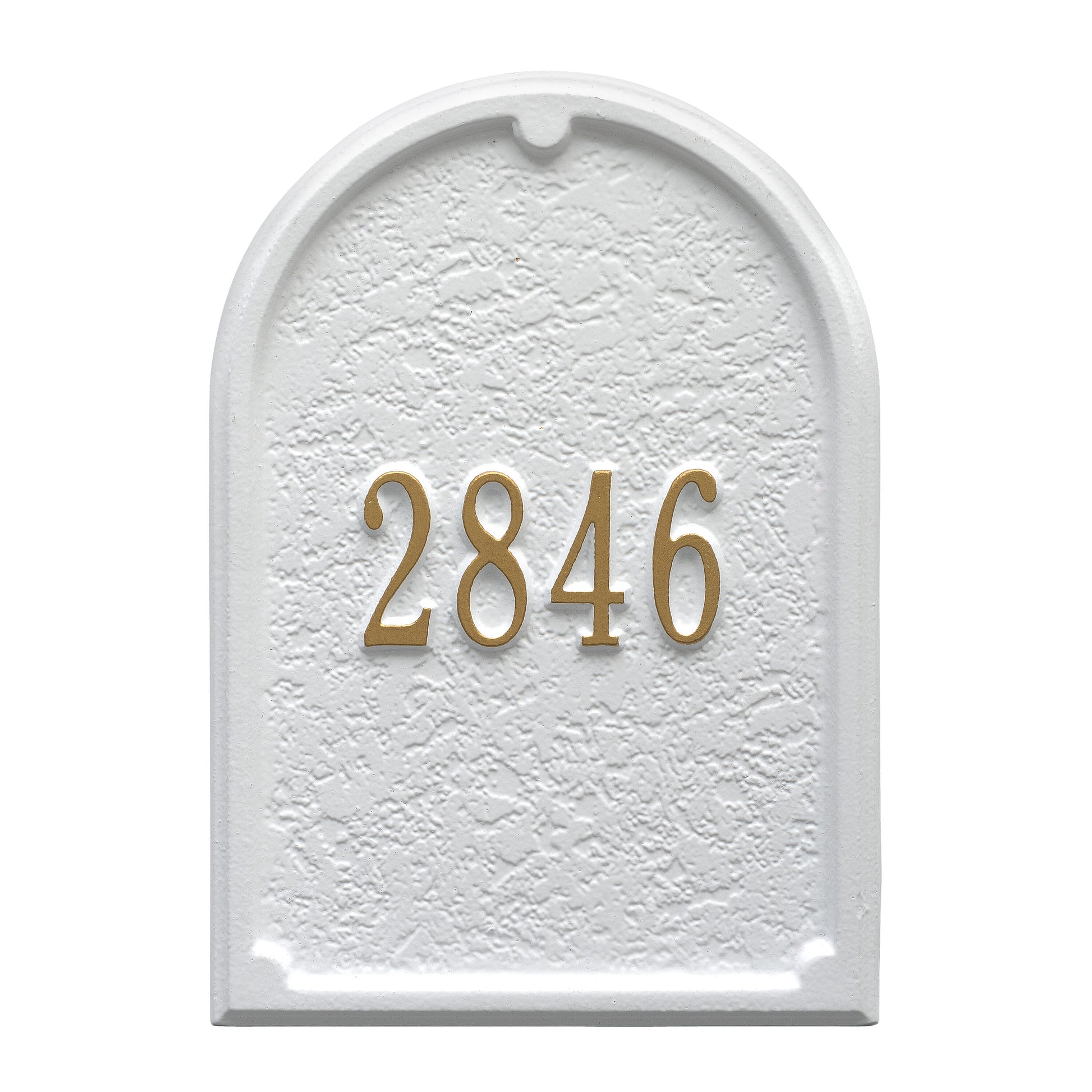 Whitehall Products Personalized Mailbox Door Personalized Door Plaque Black/gold