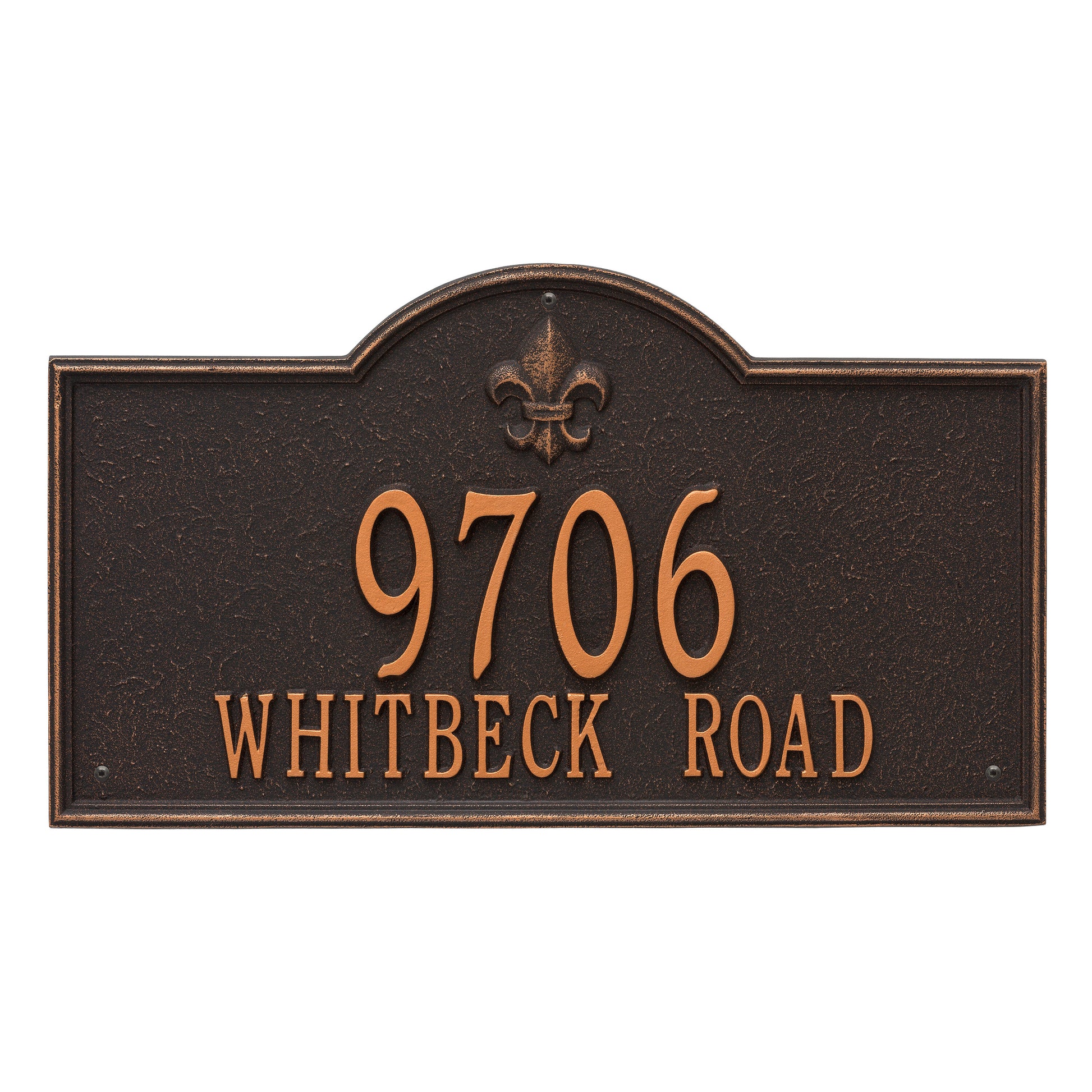 Whitehall Products Bayou Vista Estate Wall Plaque Two Lines 