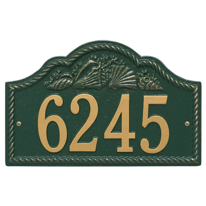 Whitehall Products Personalized Rope Shell Arch Wall Plaque One Line Oil Rubbed Bronze