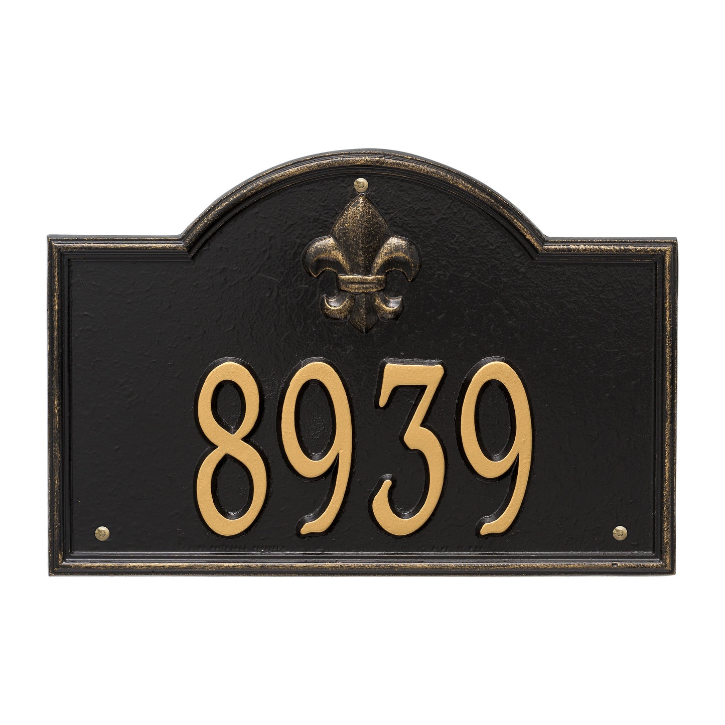 Whitehall Products Bayou Vista Standard Wall Plaque One Line Bronze/gold