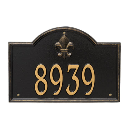 Whitehall Products Bayou Vista Standard Wall Plaque One Line Bronze/gold