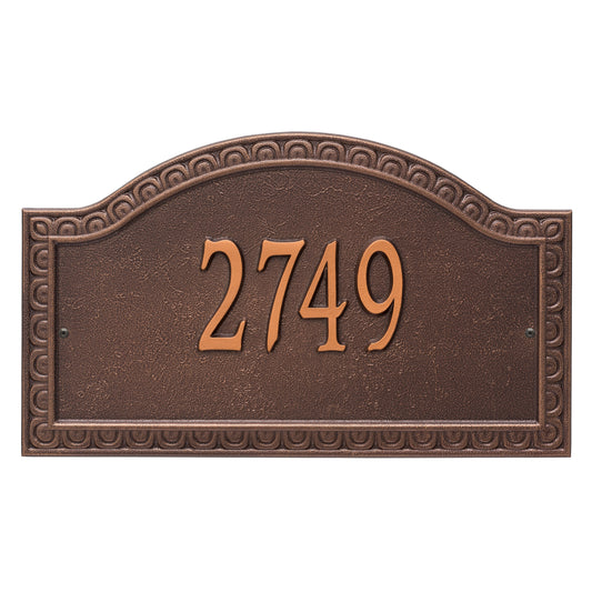 Whitehall Products Personalized Penhurst Grande Wall Plaque One Line Antique Copper