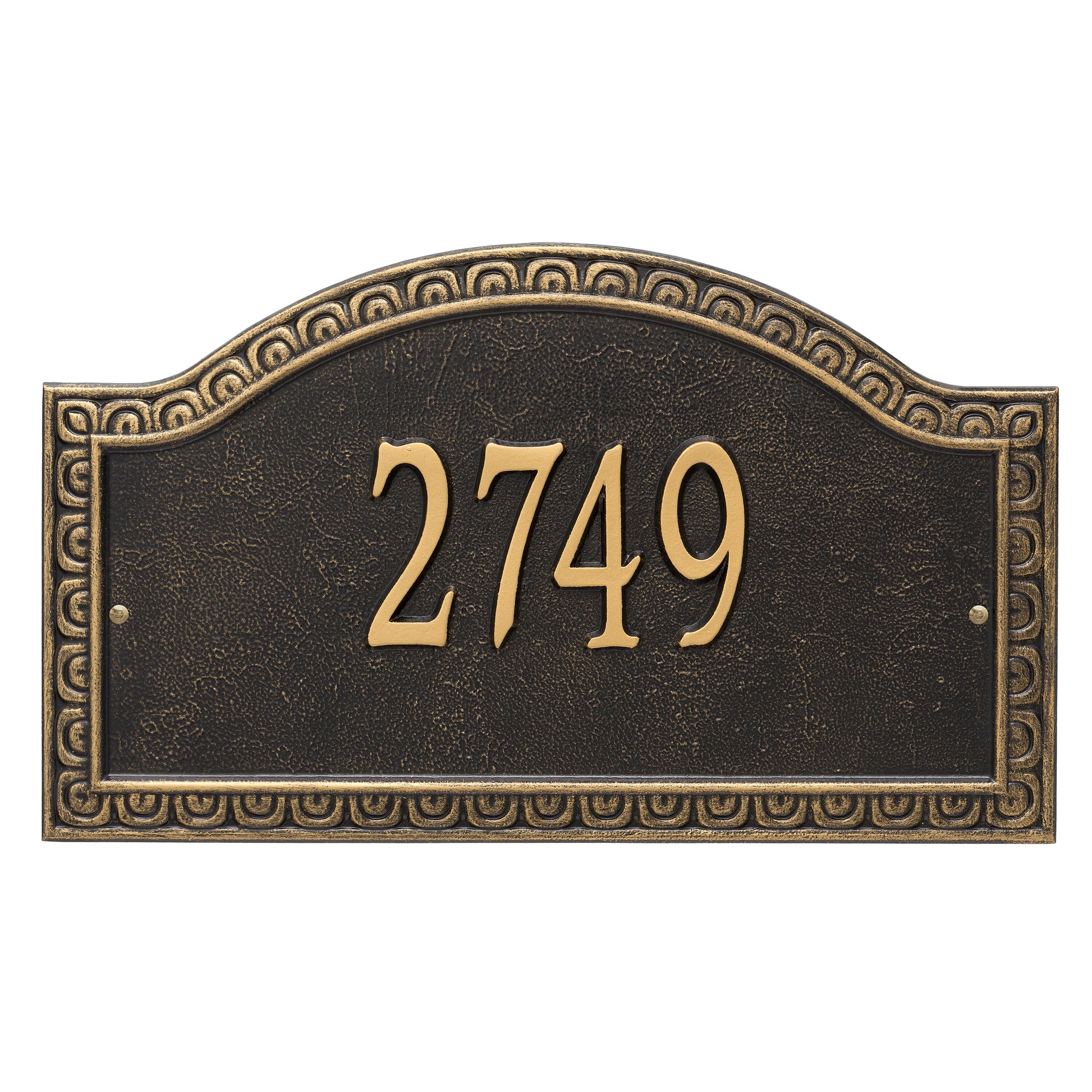 Whitehall Products Personalized Penhurst Grande Wall Plaque One Line Black/silver