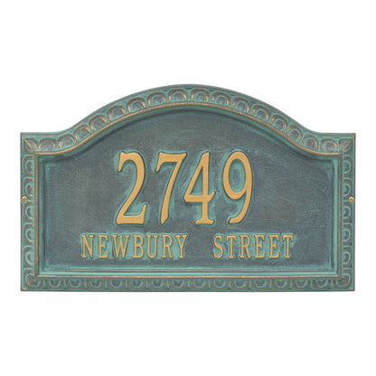 Whitehall Products Personalized Penhurst Grande Wall Plaque Two Line Oil Rubbed Bronze