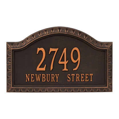 Whitehall Products Personalized Penhurst Grande Wall Plaque Two Line Bronze/gold