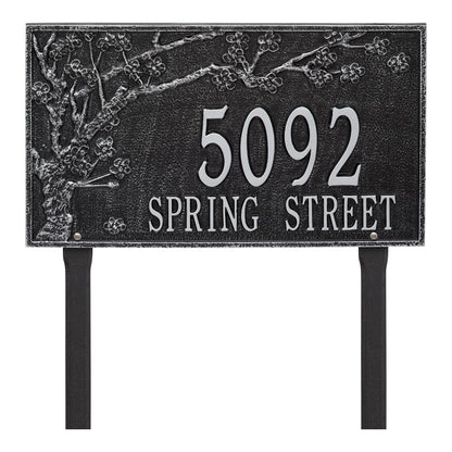 Whitehall Products Personalized Spring Blossom Estate Lawn Plaque Two Line Bronze/verdigris