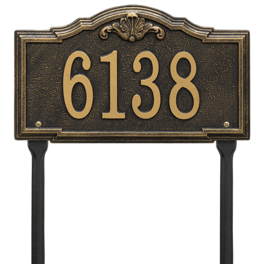 Whitehall Products Personalized Gatewood Standard Lawn Plaque One Line Antique Copper