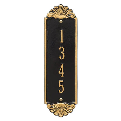 Whitehall Products Personalized Shell Vertical 12 Wall Plaque One Line Antique Brass