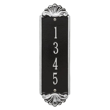 Whitehall Products Personalized Shell Vertical 12 Wall Plaque One Line Black/white