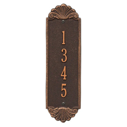 Whitehall Products Personalized Shell Vertical 12 Wall Plaque One Line Bronze/gold