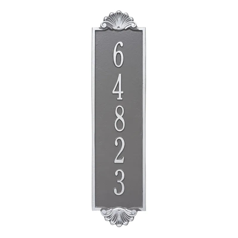 Whitehall Products Personalized Shell Vertical Estate Wall Plaque One Line Red/gold