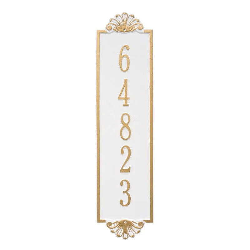 Whitehall Products Personalized Shell Vertical Estate Wall Plaque One Line 