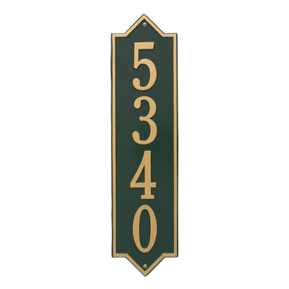 Whitehall Products Personalized Norfolk Vertical Estate Wall Plaque One Line Oil Rubbed Bronze