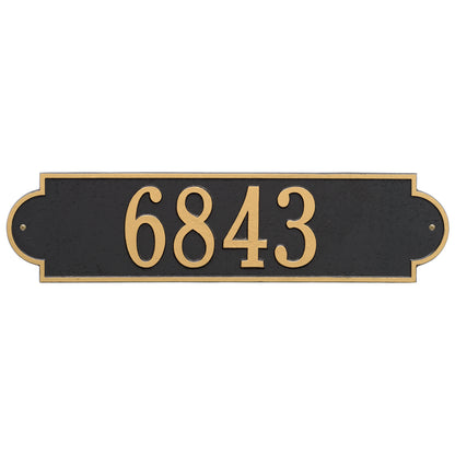 Whitehall Products Personalized Richmond Estate Wall Plaque One Line Black/white