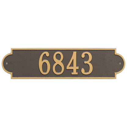 Whitehall Products Personalized Richmond Estate Wall Plaque One Line 
