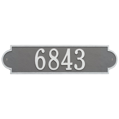 Whitehall Products Personalized Richmond Estate Wall Plaque One Line Black/silver