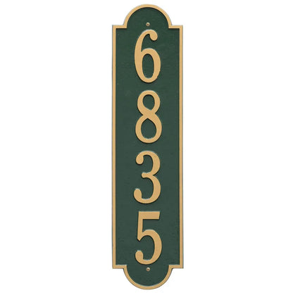 Whitehall Products Personalized Richmond Vertical Estate Wall Plaque One Line Oil Rubbed Bronze