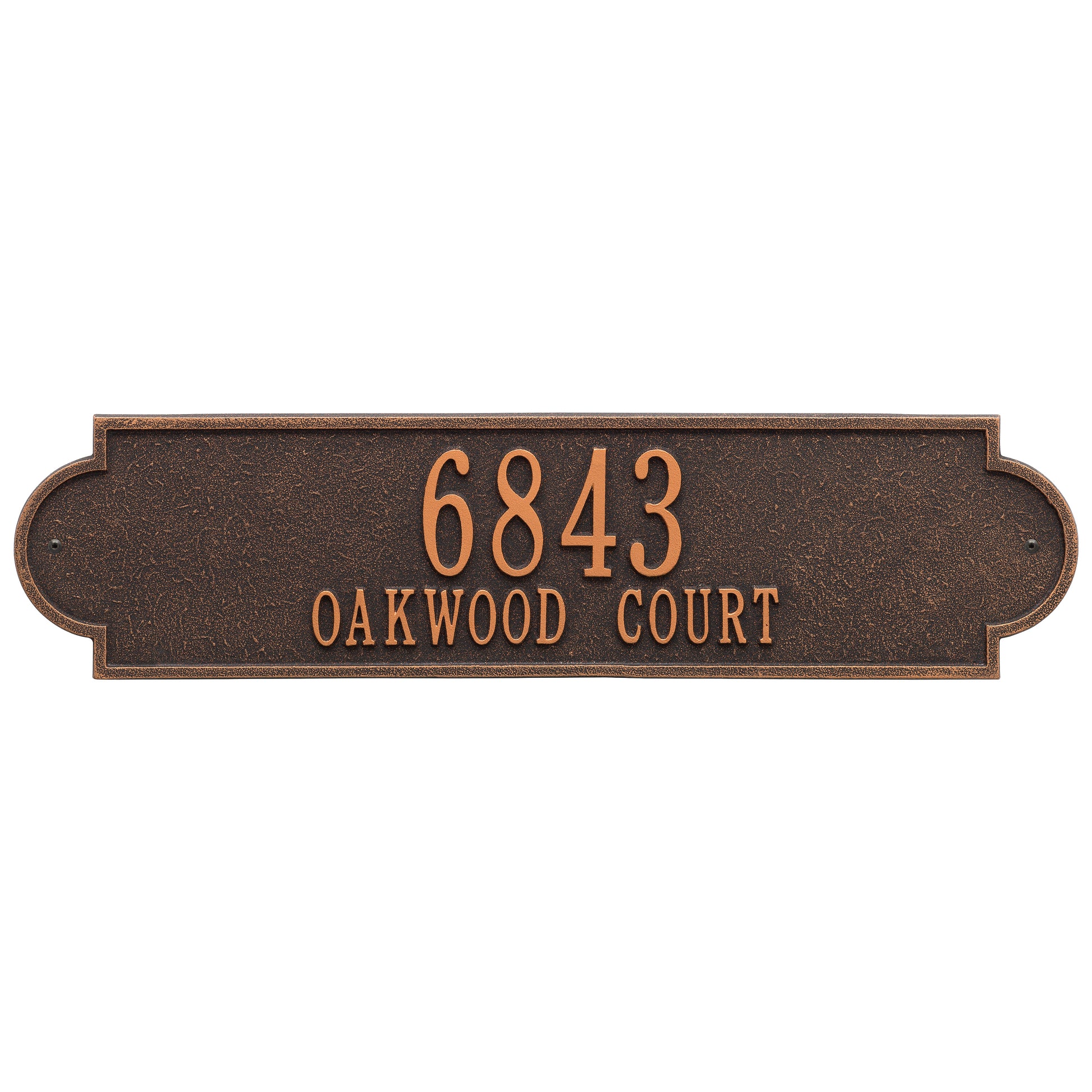 Whitehall Products Personalized Richmond Estate Wall Plaque Two Line Bronze/gold