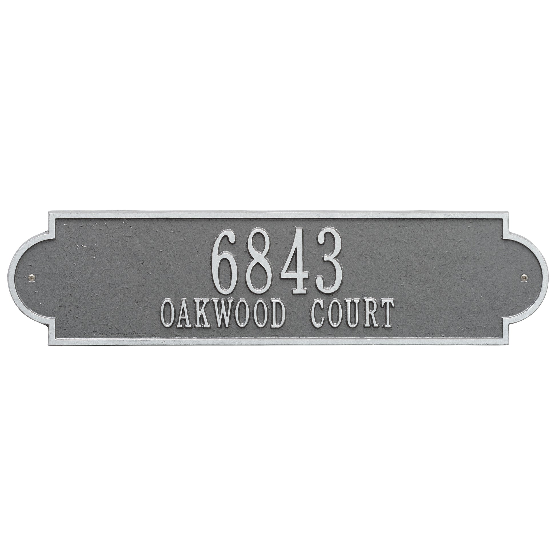 Whitehall Products Personalized Richmond Estate Wall Plaque Two Line Red/gold