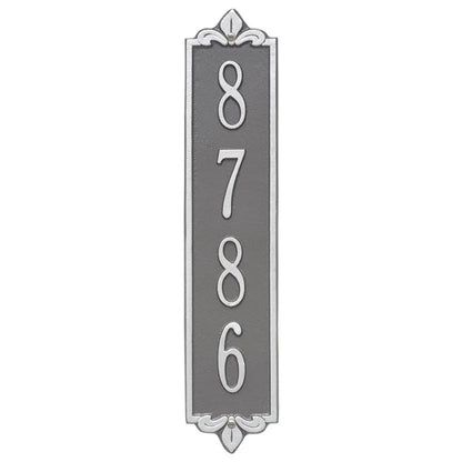 Whitehall Products Personalized Lyon Vertical Wall Plaque One Line Black/silver