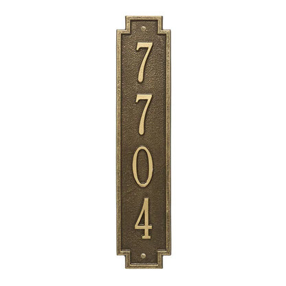 Whitehall Products Personalized Windsor Vertical Wall Plaque One Line Antique Copper