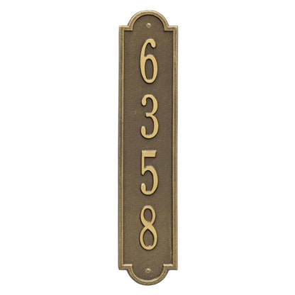 Whitehall Products Personalized Richmond Vertical Wall Plaque One Line Bronze/gold