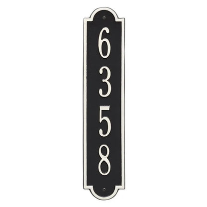 Whitehall Products Personalized Richmond Vertical Wall Plaque One Line Oil Rubbed Bronze