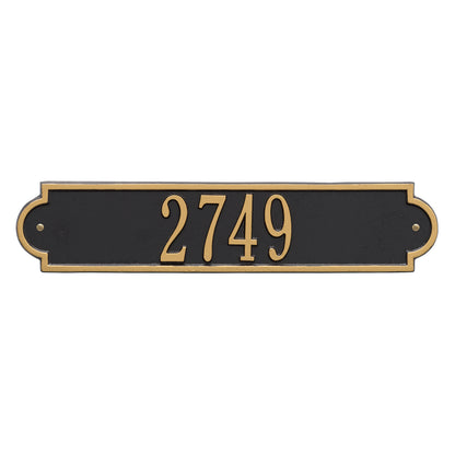 Whitehall Products Personalized Richmond Horizontal Standard Wall Plaque One Line Black/white