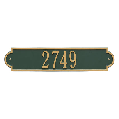 Whitehall Products Personalized Richmond Horizontal Standard Wall Plaque One Line Bronze/gold