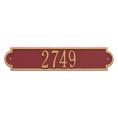 Whitehall Products Personalized Richmond Horizontal Standard Wall Plaque One Line Antique Brass