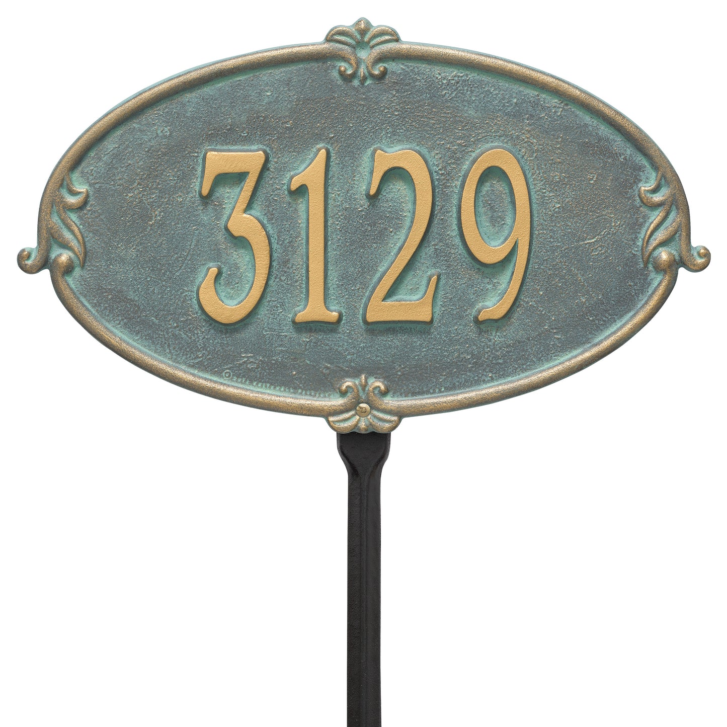 Whitehall Products Personalized Montecarlo Standard Lawn Plaque One Line Oil Rubbed Bronze