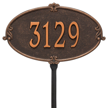 Whitehall Products Personalized Montecarlo Standard Lawn Plaque One Line Bronze/gold