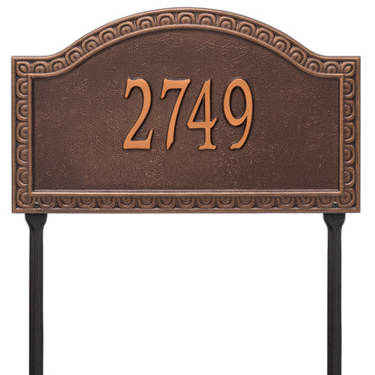 Whitehall Products Personalized Penhurst Grande Lawn Plaque Two Line Black/gold