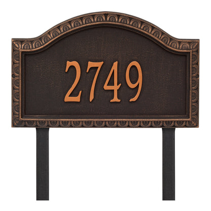 Whitehall Products Personalized Penhurst Grande Lawn Plaque Two Line Bronze/gold