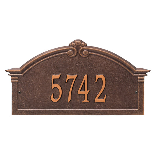Whitehall Products Personalized Roselyn Arch Grande Wall Plaque One Line Antique Copper