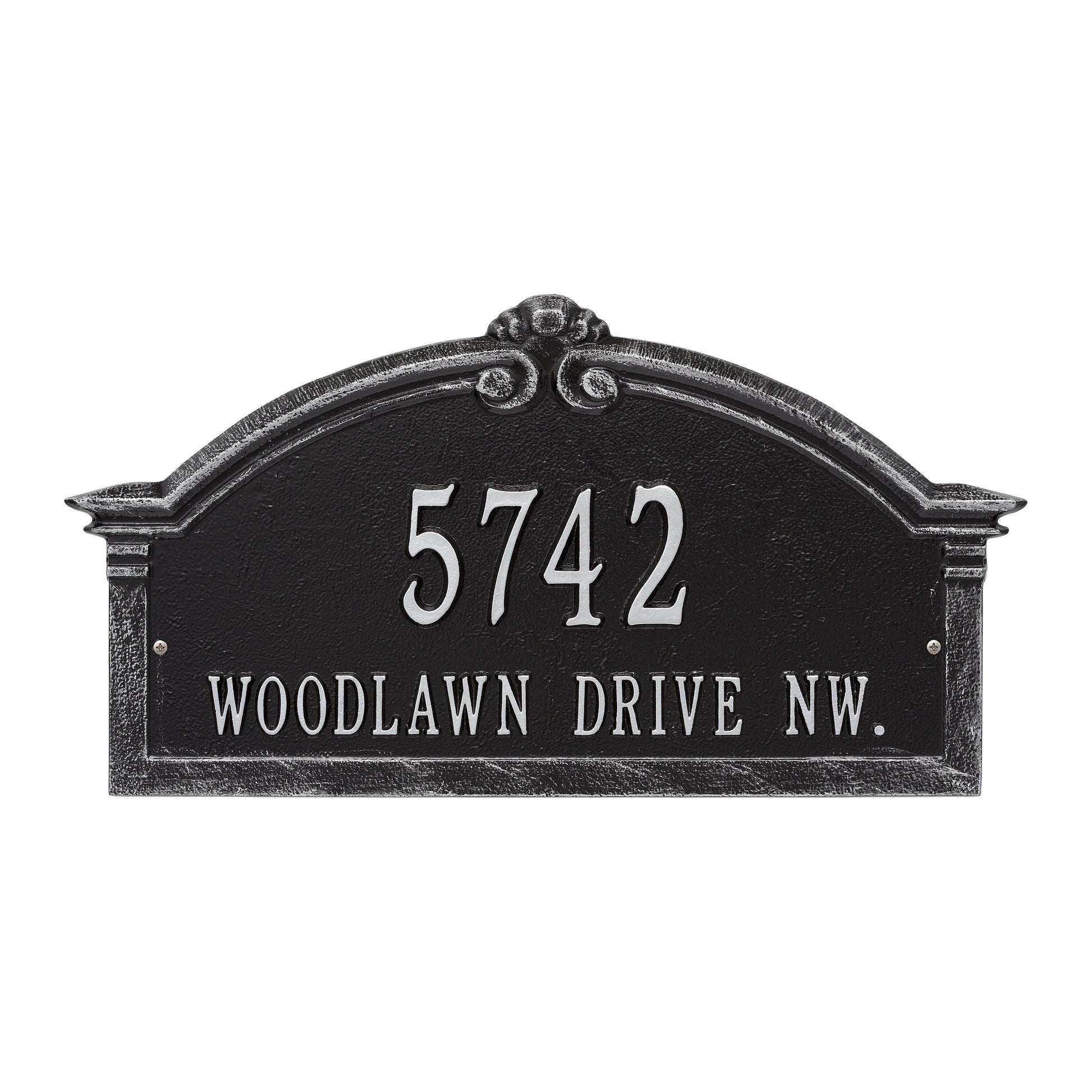 Whitehall Products Personalized Roselyn Arch Grande Wall Plaque Two Line Antique Copper