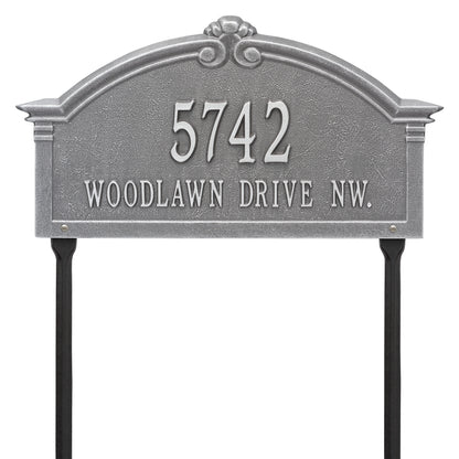 Whitehall Products Personalized Roselyn Arch Grande Lawn Plaque Two Line 
